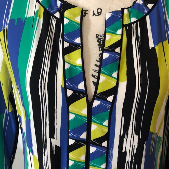 BCBG emerald multicolor dress size small - Picture 6 of 8